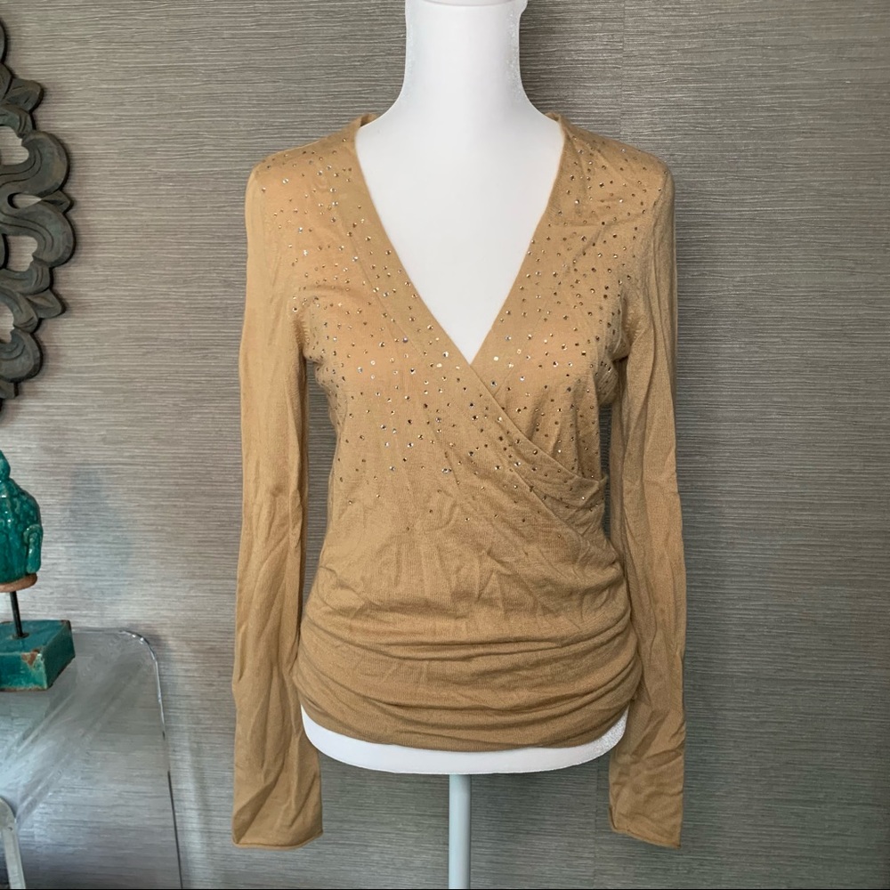 Iisli cashmere sweater with iridescent crystals